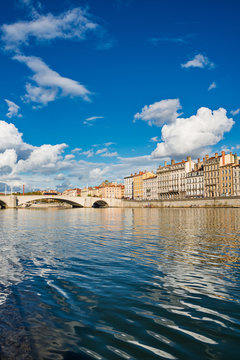 Lyon and the Saone river