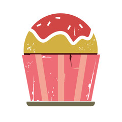retro cupcake