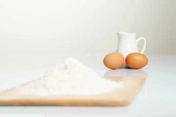 Different products to make bread
