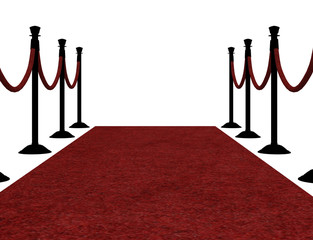3d Red carpet