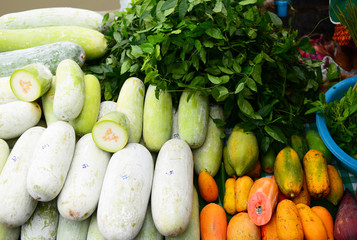 Various Vegetables in Street Market