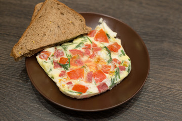 Breakfast - scrambled eggs