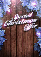 Winter business or invitation background