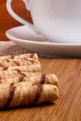 Rolled waffles