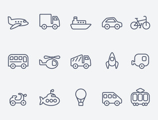 Transport icons