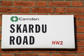 Skardu Road street sign a famous London Address