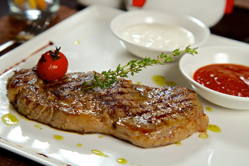 Food in the restaurant