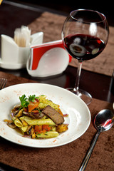 Food in the restaurant
