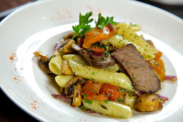 Food in the restaurant