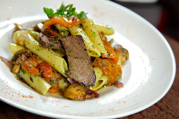 The food in the restaurant