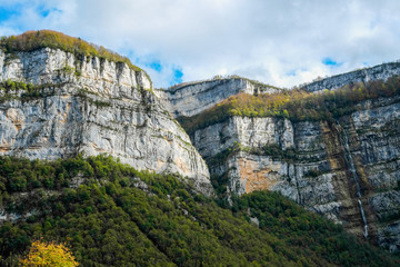 Rock walls in Vercors