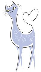 ポーズをとる猫