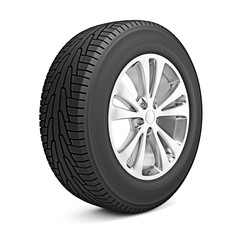 Obraz premium Car winter tire isolated