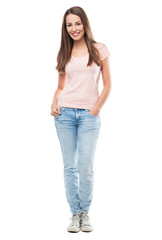 Obraz premium Beautiful woman smiling