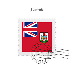 Bermuda Flag Postage Stamp.