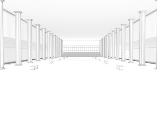 Drawing the train station #4