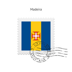 Madeira Flag Postage Stamp.