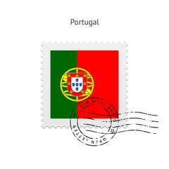 Portugal Flag Postage Stamp.