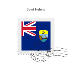 Saint Helena Flag Postage Stamp.