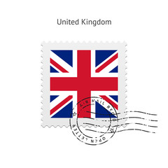 United Kingdom Flag Postage Stamp.