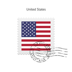 United States Flag Postage Stamp. - 58816657