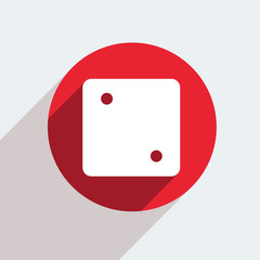 Vector red circle icon  on gray background. Eps10