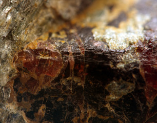 Fantastic background from a nugget garnet