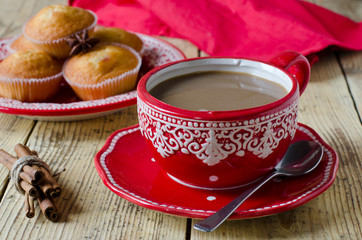 Coffee with muffins