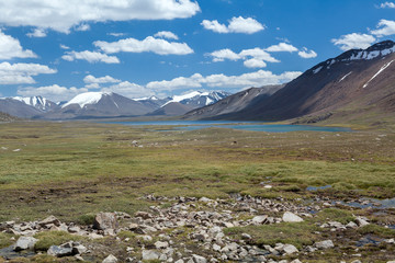 Mountain lake in Tien Shan