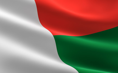 Madagascar flag