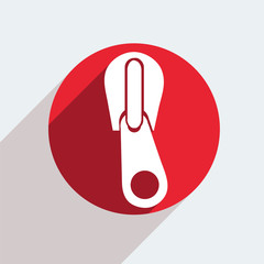 Vector red circle icon  on gray background. Eps10