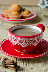 Obraz na płótnie Canvas Coffee with muffins