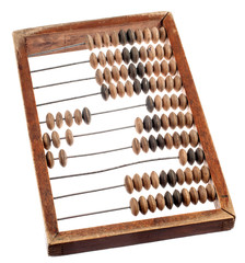 retro wooden calculator