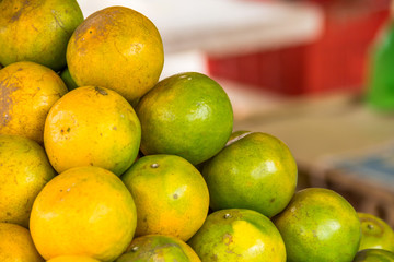 close up photo of fresh tangerine background