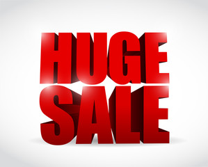 huge sale sign illustration design