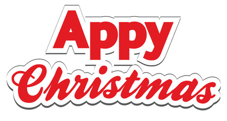 Christmas App Lettering - Appy Christmas promotion at Christmas