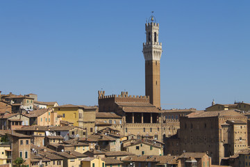 Fototapeta na wymiar campanile di siena