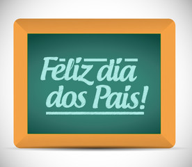 happy fathers day in portuguese message sign