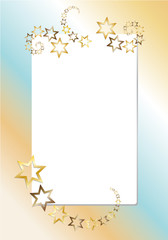 Goldene Sternschnuppen - Sterne - Schweif - Glitzer Papier