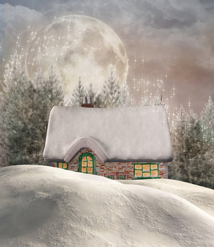 Enchanted winter chalet