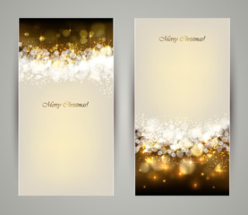 Two elegant Christmas greeting cards