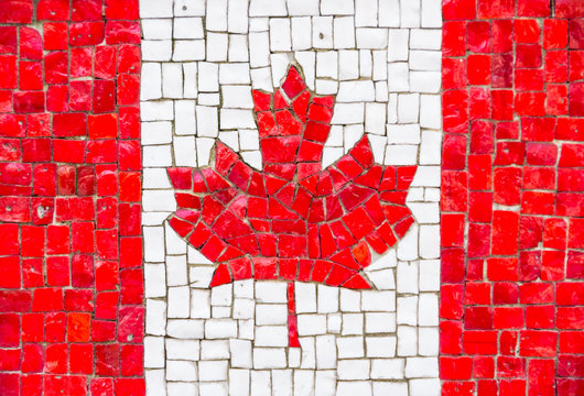 Flag of Canada mosaic
