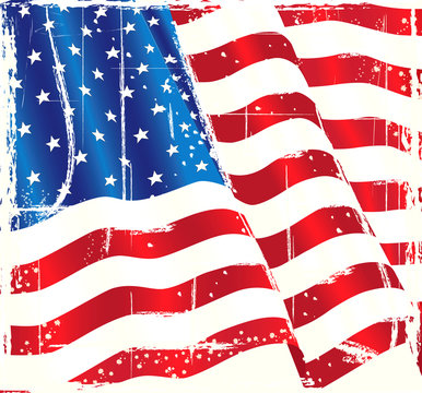USA Grundge Flag of Freedom