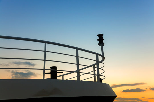 Boat prow close up