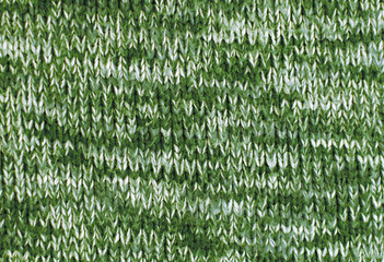 warm knitted green fabric