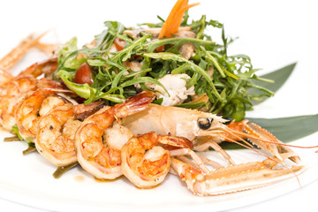 salad of shrimp and crawfish