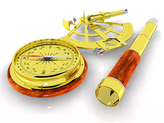Sextant Fernrohr Kompass