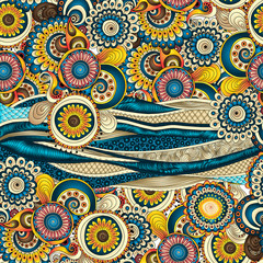 Vector abstract floral decorative background.