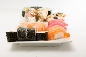 Sushi and rolls