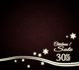 a Christmas discount  template